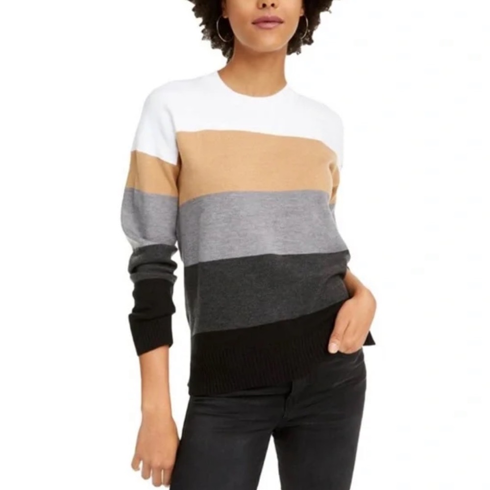 French Connection Babysoft Crew Neck Stripe Sweater